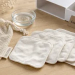 Cotons à démaquiller lavables 100% coton, prêts à laver à 30°