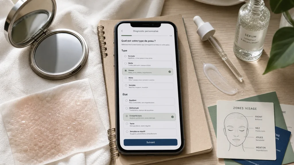 Diagnostic peau visage gratuit : ce qu’il analyse, ce qu’il recommande et ses limites