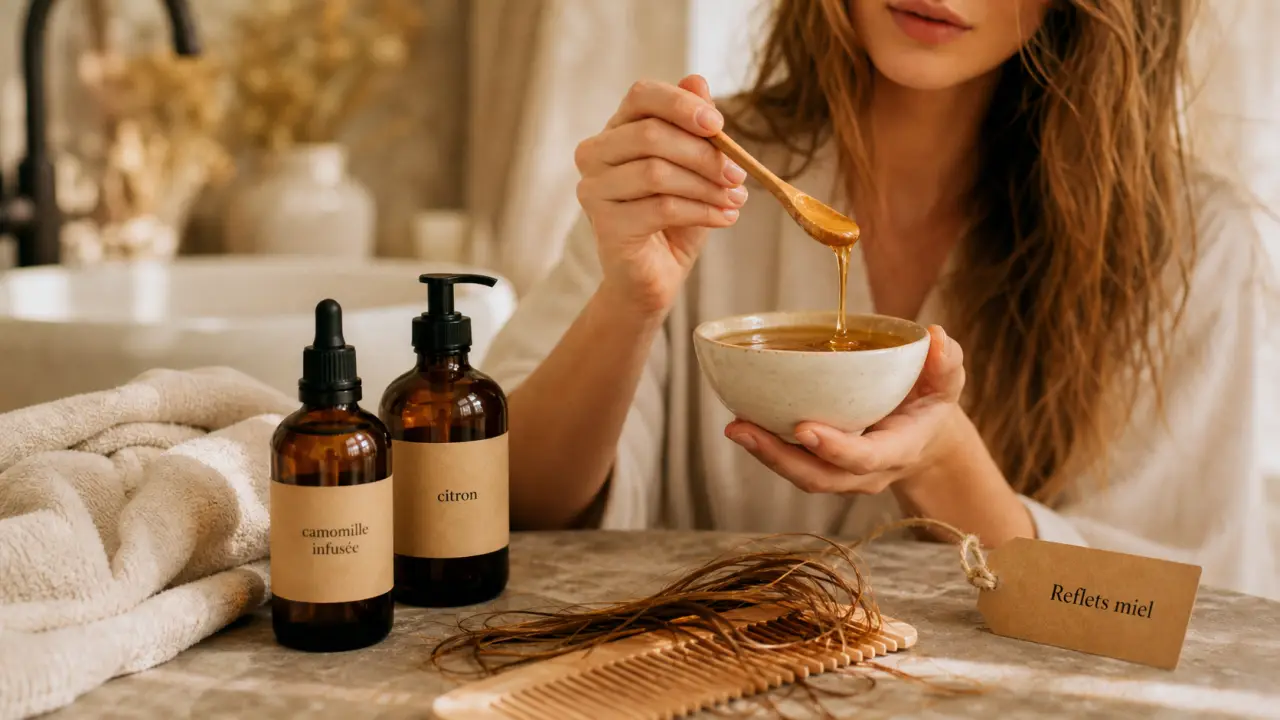 Éclaircir ses cheveux naturellement avec miel et camomille