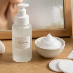 Foam cleanser pour peau sensible au pH acide, mousse apaisante