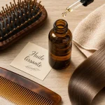 Huile pour cheveux lisse : brillance et discipline sans alourdir