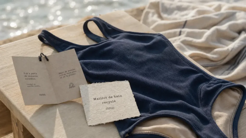 Maillot de bain recyclé : matières, maintien et preuves à vérifier avant d’acheter