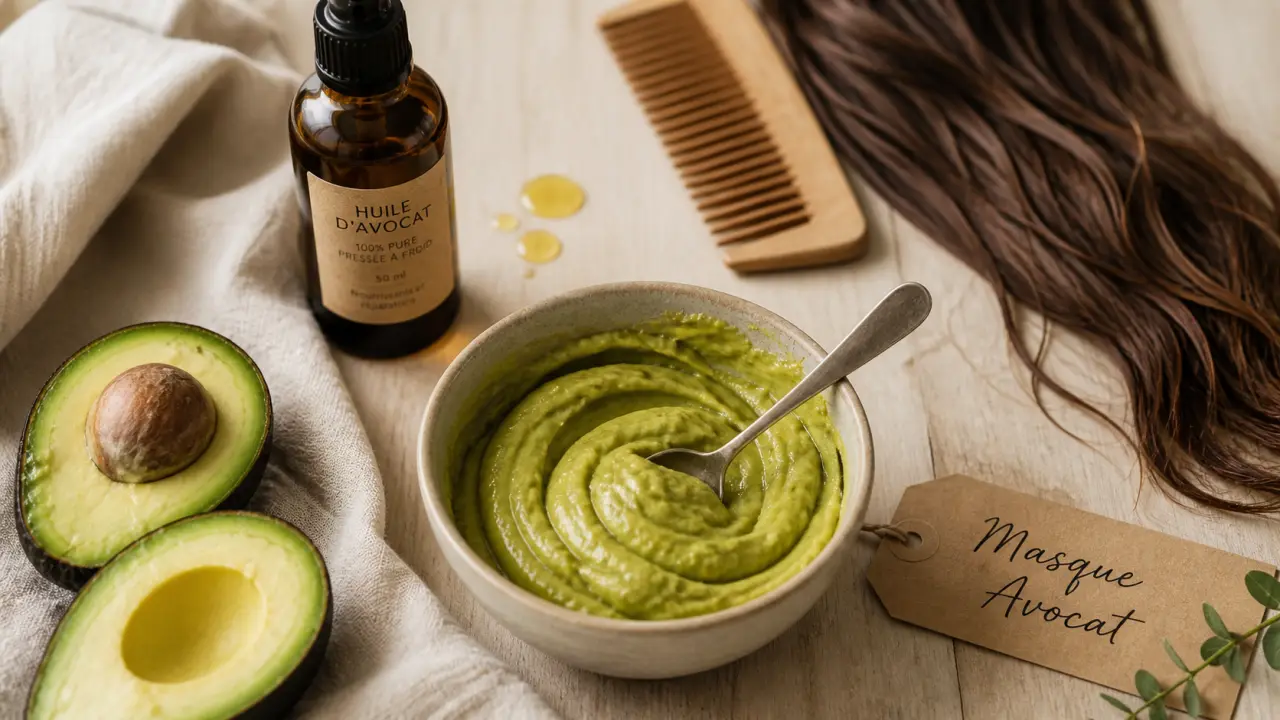 Avocat et cheveux : masque à l’huile d’avocat pour longueurs