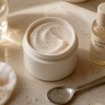 Crème exfoliante visage aux grains et acides doux, sans irriter