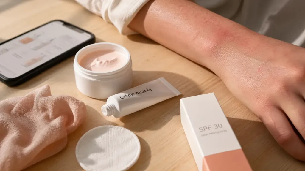 Rosacée du visage : quelle crème choisir contre les rougeurs, les boutons et les vaisseaux visibles ?