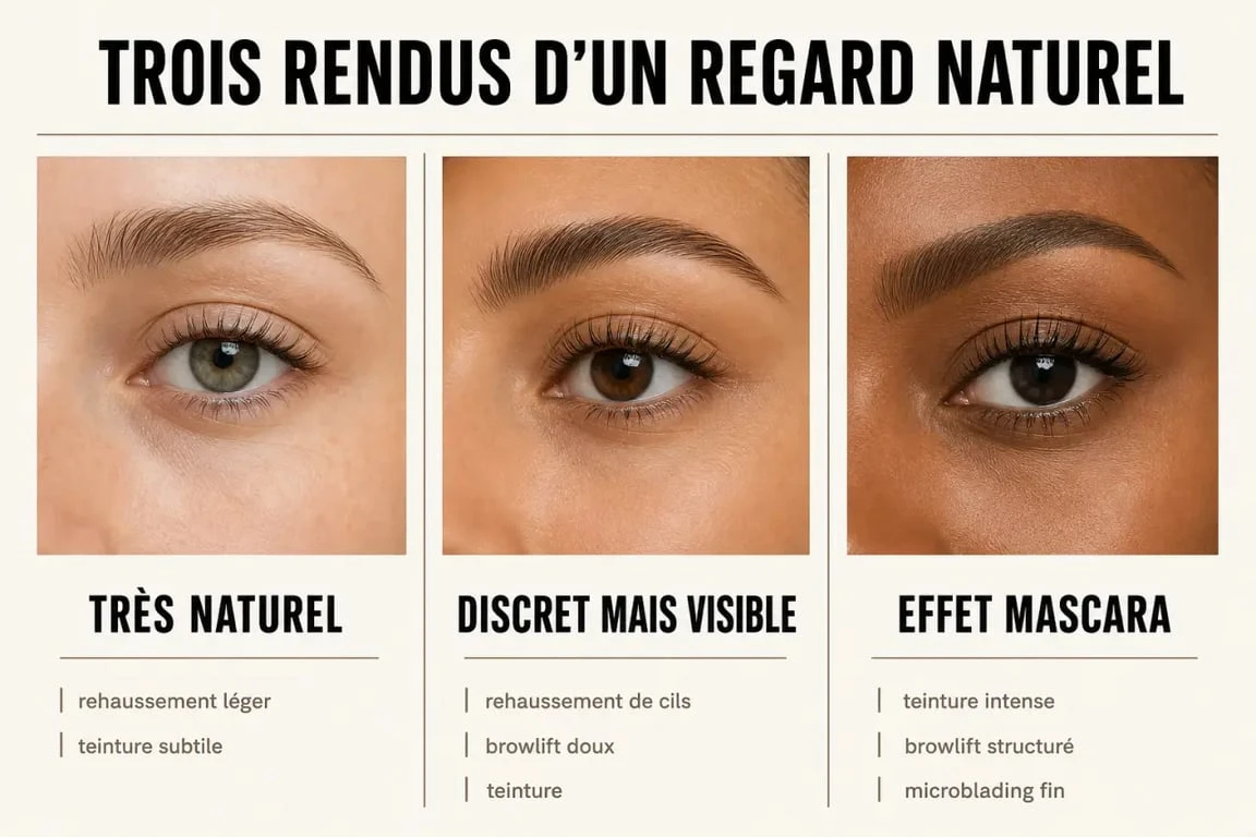 Comparatif des techniques pour un regard naturel