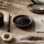 Khôl naturel sans plomb, poudre khôl gris-noir et mirwed fin