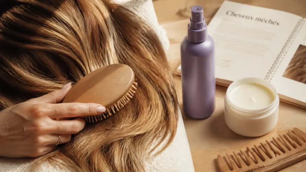 Le soin qui hydrate, répare et protège les cheveux méchés