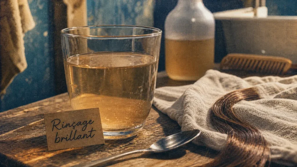Vinaigre de cidre et cheveux : gagner en brillance sans irriter le cuir chevelu