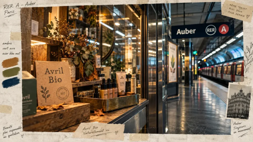 À Auber, la boutique Avril se rejoint par le RER, pas depuis le trottoir