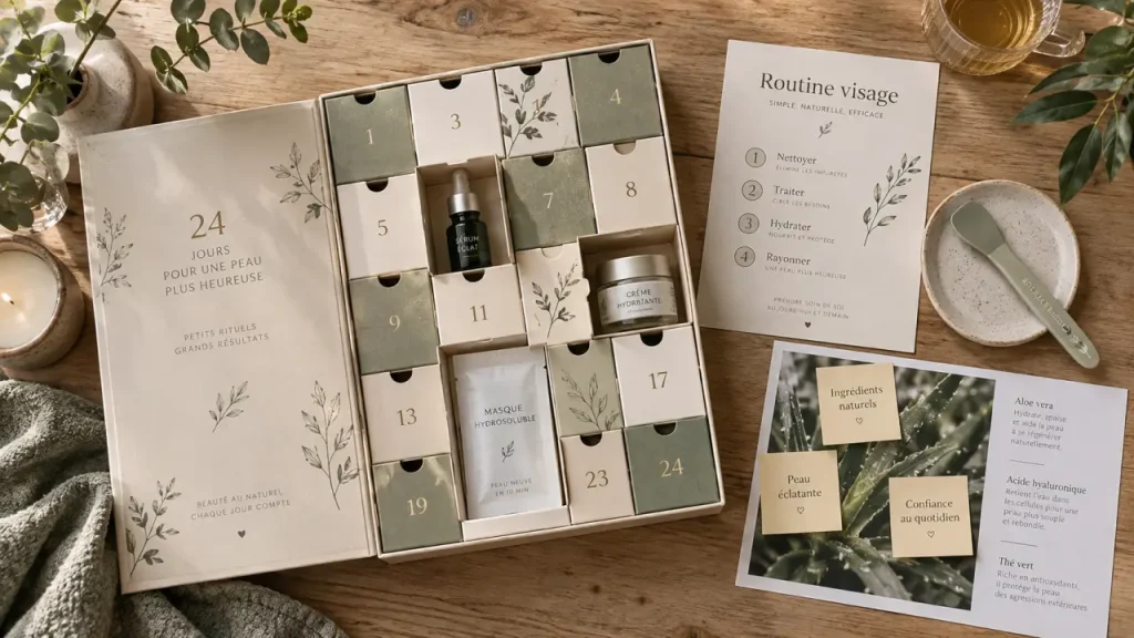 Calendrier de l’Avent soin visage : moins de miniatures, plus de produits vraiment utiles