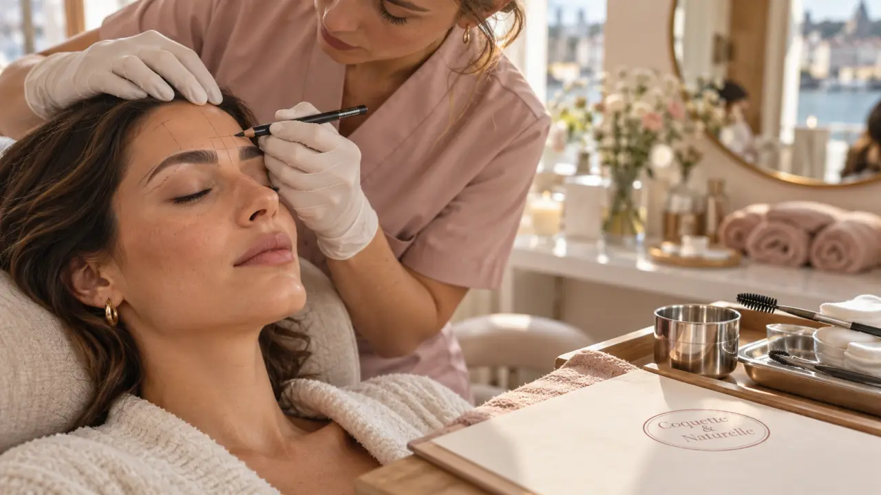 coquetteetnaturelle.com maquillage naturel : sourcil poil à poil en institut à Lorient